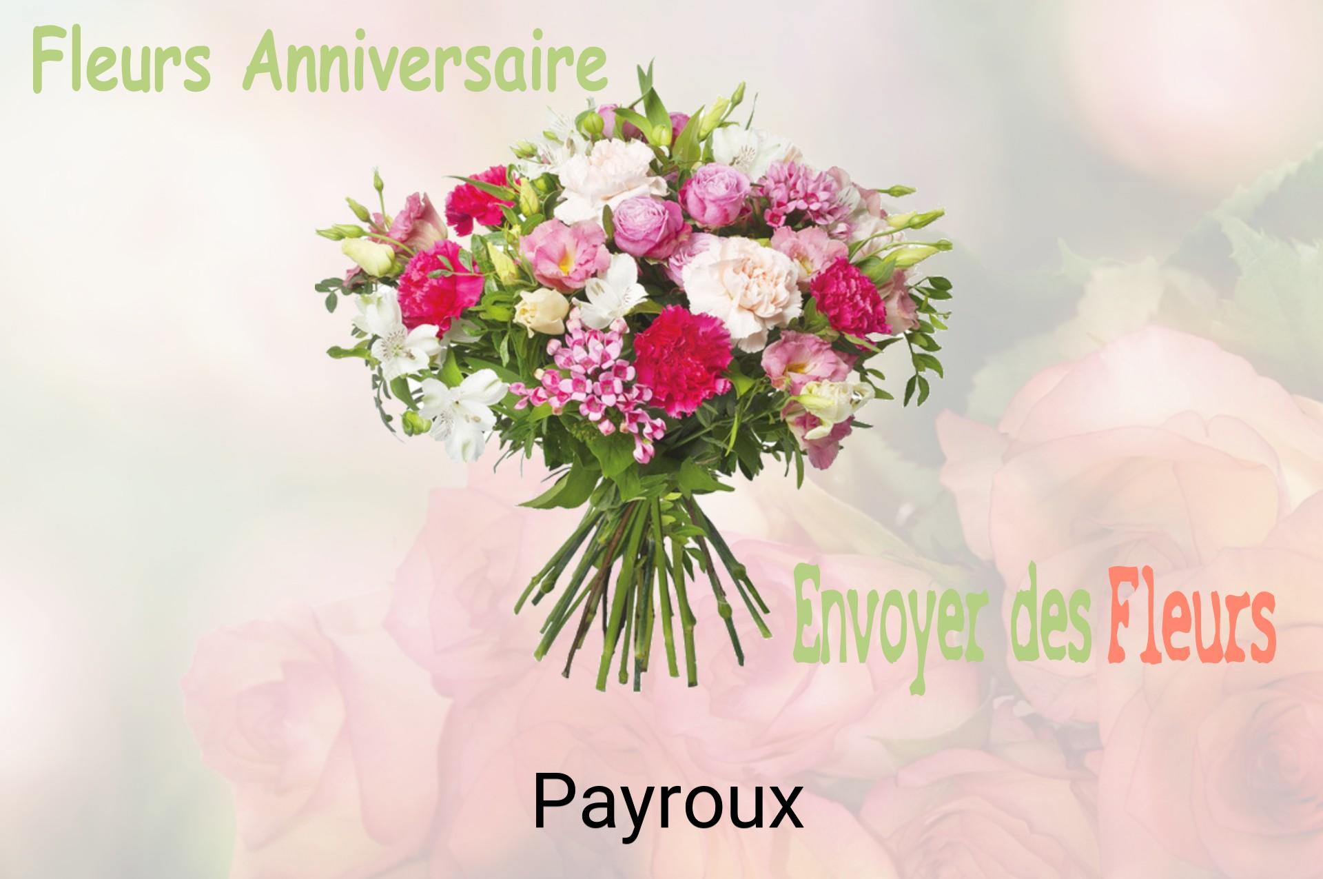 Bouquet de fleurs d’anniversaire livré à Payroux